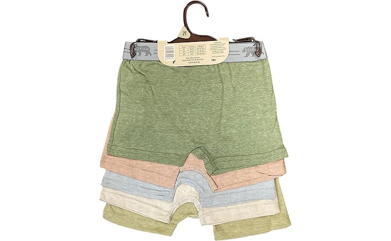 Bearpaw Toddler Boys 5-Pack Cotton Boxer Briefs