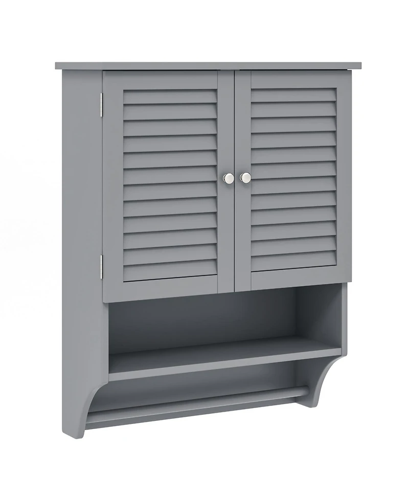 sumyeg 2-Door Wall Mounted Bathroom Medicine Cabinet with Towel Bar