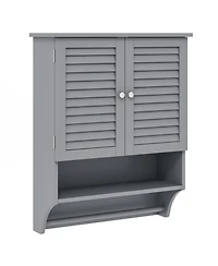 sumyeg 2-Door Wall Mounted Bathroom Medicine Cabinet with Towel Bar