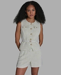 Bcbg Women's Button-Front Belted Vest