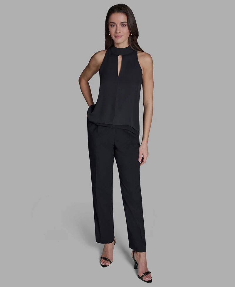 Bcbg Women's Sleeveless Halter Neck Blouse