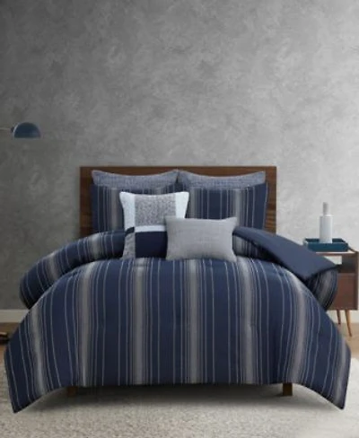 Perry Ellis Harper Striped Comforter Sets