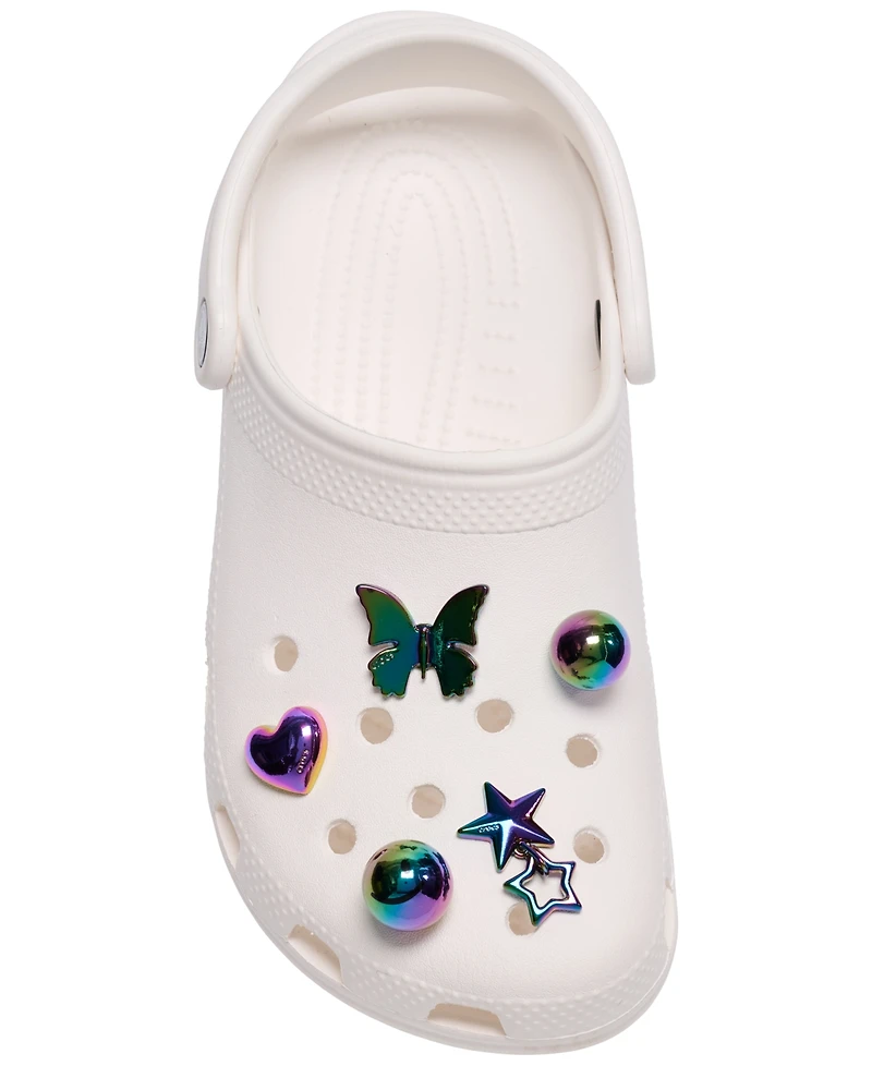Crocs Jibbitz Iridescent Meta Charms 5-Pack from Finish Line