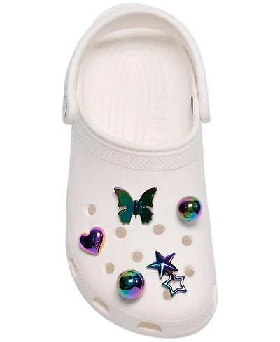 Crocs Jibbitz Iridescent Meta Charms 5-Pack from Finish Line