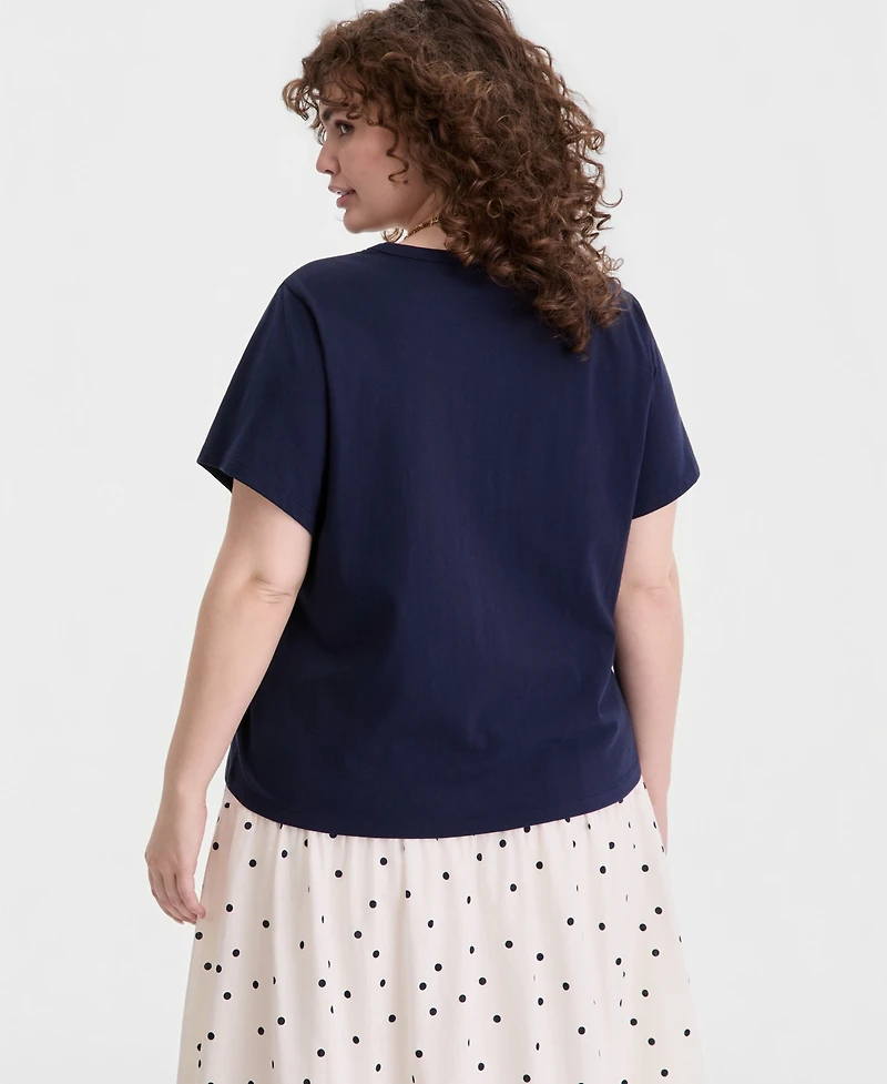 On 34th Trendy Plus Everyday Pocket T-Shirt, Macy's Exclusive