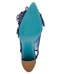 Betsey Johnson Women's Petra Flower Applique Slingback Pumps