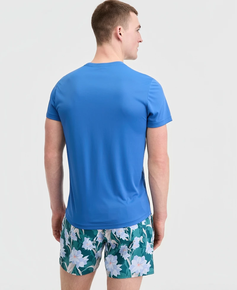 Boss Hugo Men's Short-Sleeve Sun Protection Rashguard Swim Shirt