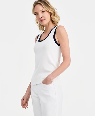 Tahari Asl Women's Scoop-Neck Sleeveless Top