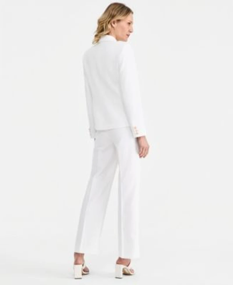 Tahari Asl Single Button Blazer Tank Top Stretch Flare Pants