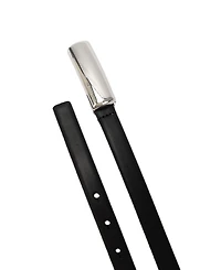 Michael Kors Bubble Plaque Leather Belt