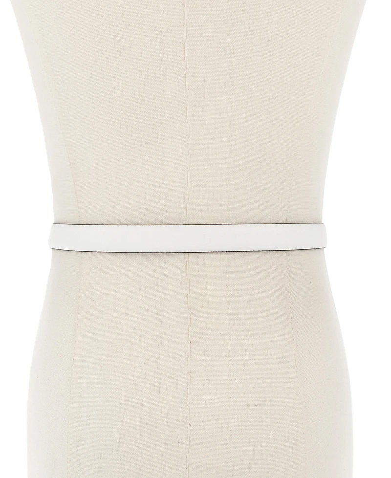 Michael Kors Bubble Plaque Leather Belt