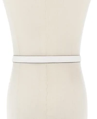 Michael Kors Bubble Plaque Leather Belt