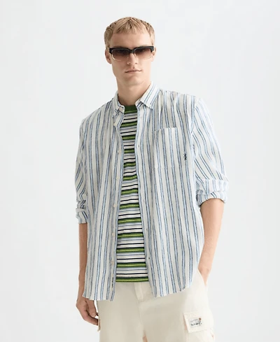 Scotch & Soda Men's Striped Regular-Fit Shirt