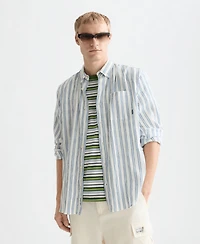 Scotch & Soda Men's Striped Regular-Fit Shirt