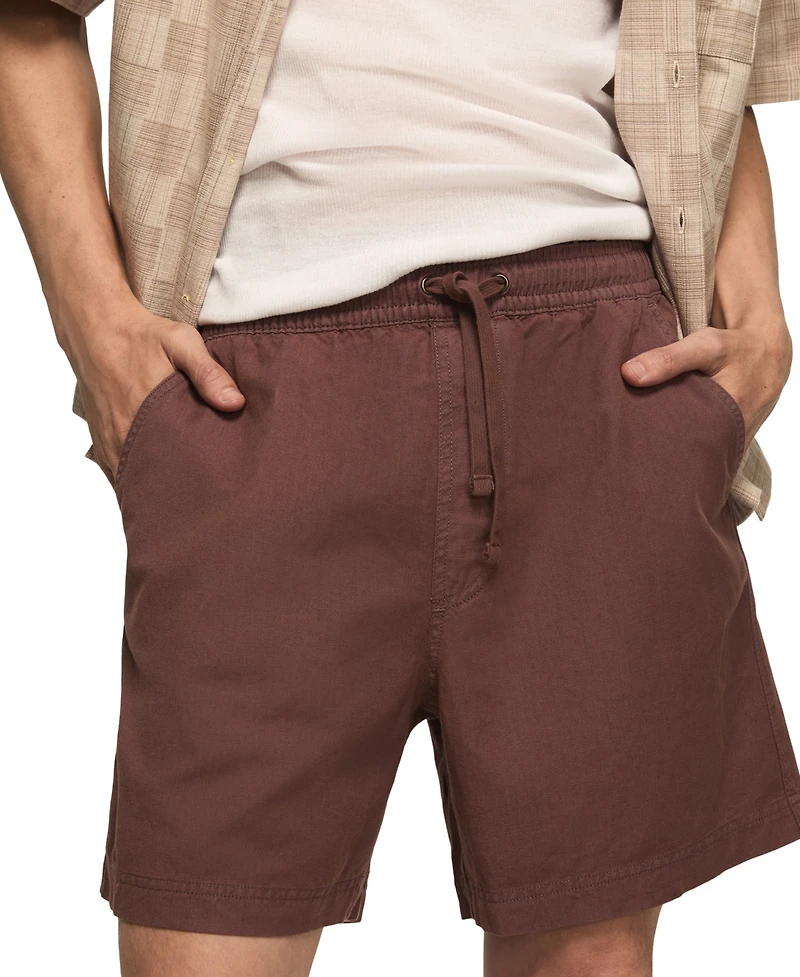 Lucky Brand Men's Pull-On Linen Shorts