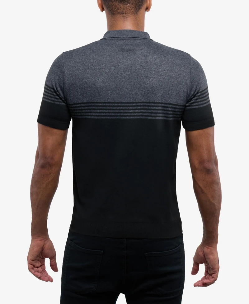 Spring + Mercer Men's Short Sleeve Sweater Polo