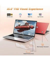 Nimo 15.6" Fhd Ips Student Laptop 16GB Ram 512GB Ssd, 4 Cores 13th Gen Intel N150 3.6GHz Fingerprint Wi-Fi 6