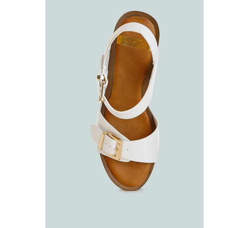Ompasa Genuine Leather Clog Sandals