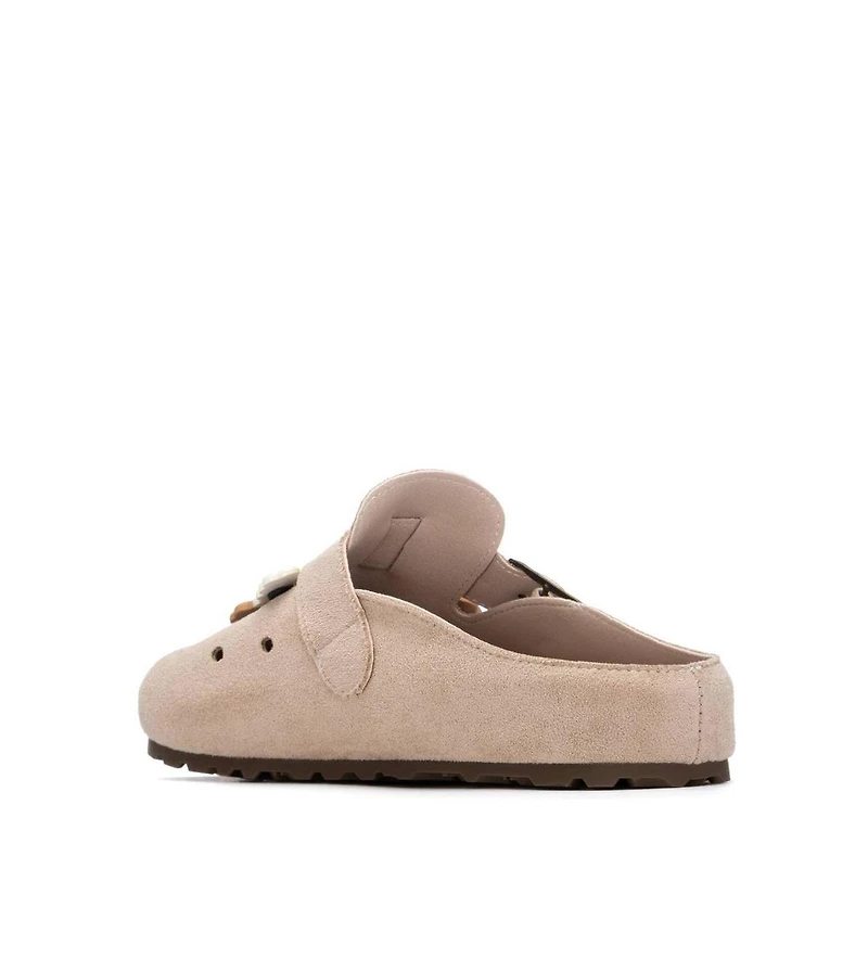 Xti Women's Suede Clogs With Teddy Bear Charms