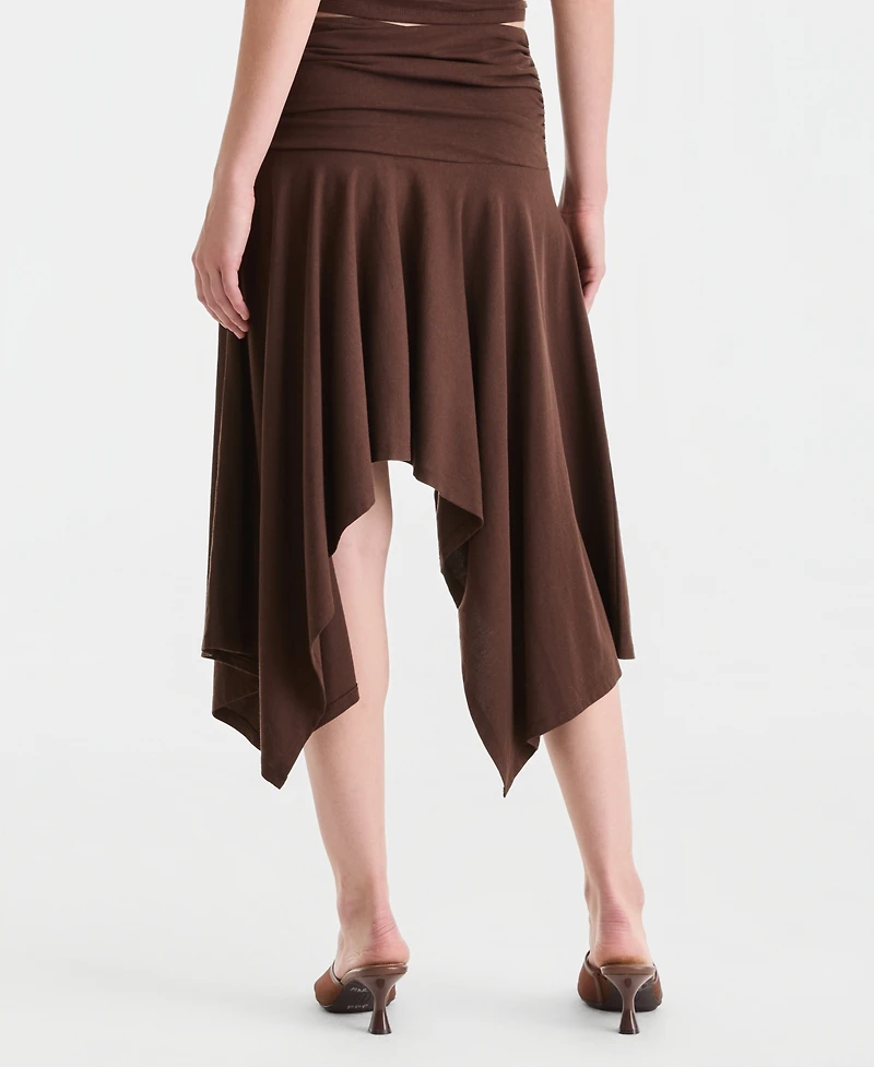 Bar Iii Women's Ruched Asymmetrical Skirt, Macy's Exclusive