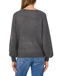 Vince Camuto Women's Crewneck Raglan Puff-Sleeve Sweater