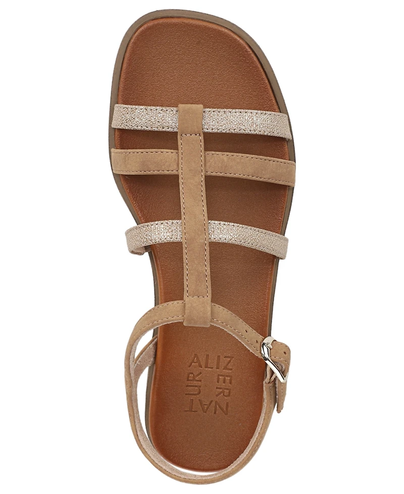 Naturalizer Women's Julia Strappy Flat Sandals