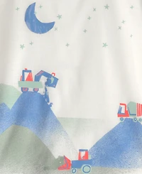 Carter's Boys' Toddler 2T-5T Construction Loose-Fit Top and Pants, 2-Piece Pajama Set