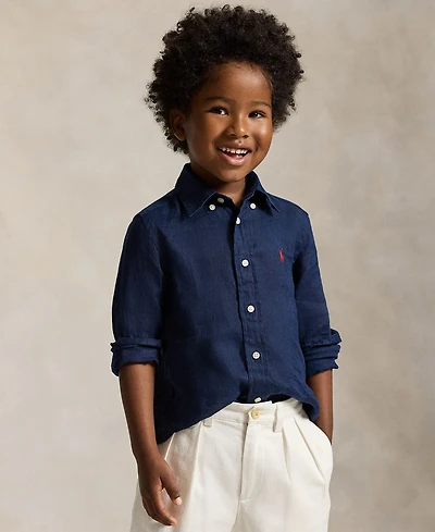 Polo Ralph Lauren Toddler and Little Boys Linen Shirt
