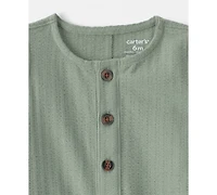 Carter's Baby Boys' Solid Sleeveless Romper