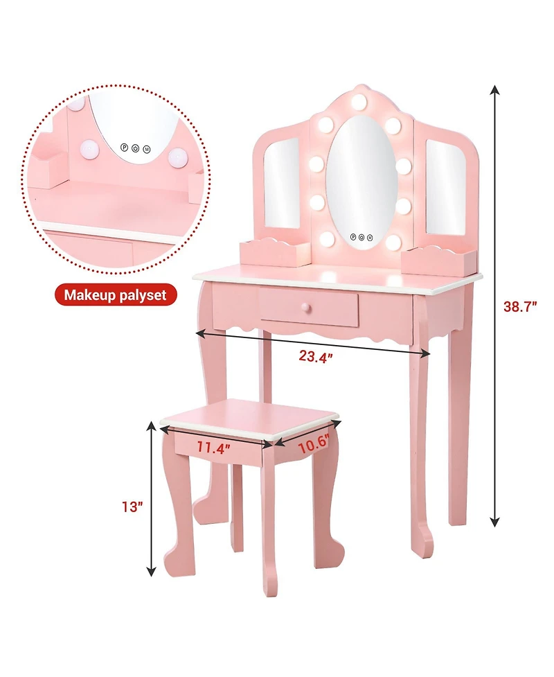 Gaomon Kids Makeup Vanity Set