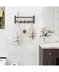 Yigii Coat Rack with Shelf - Modern Design, Sturdy, Easy Assembly