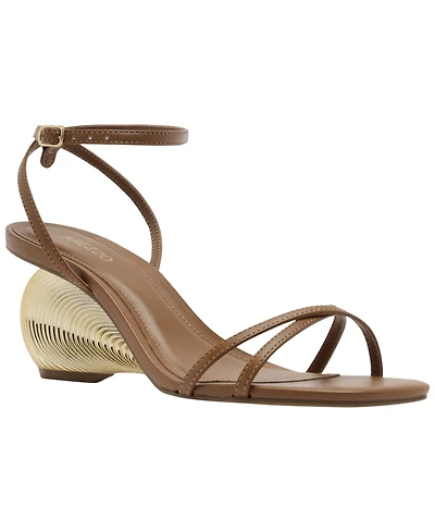Arezzo Women's Luma Square Toe Wedge Sandals