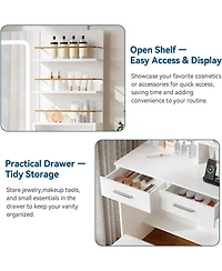 Gaomon Vanity Desk Mirror and Lights Makeup Vanity for Bedrooms, Apartments