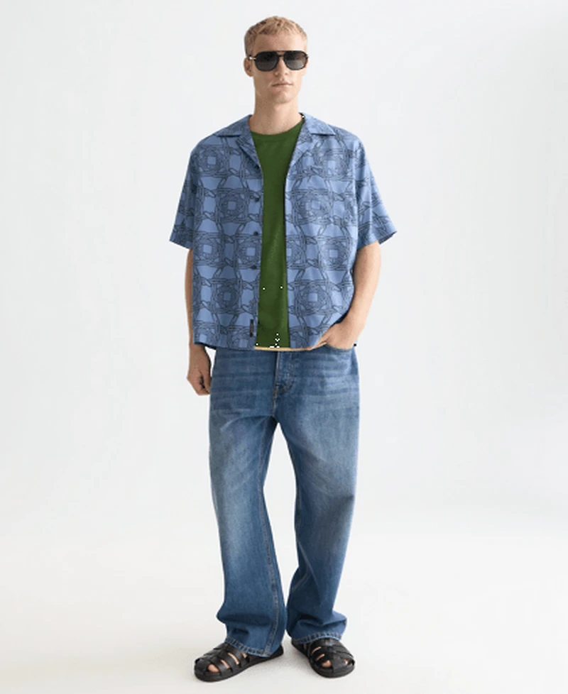 Scotch & Soda Men's Printed Short-Sleeve Shirt