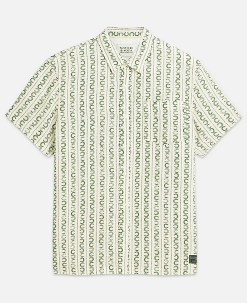 Scotch & Soda Men's Printed Short-Sleeve Shirt