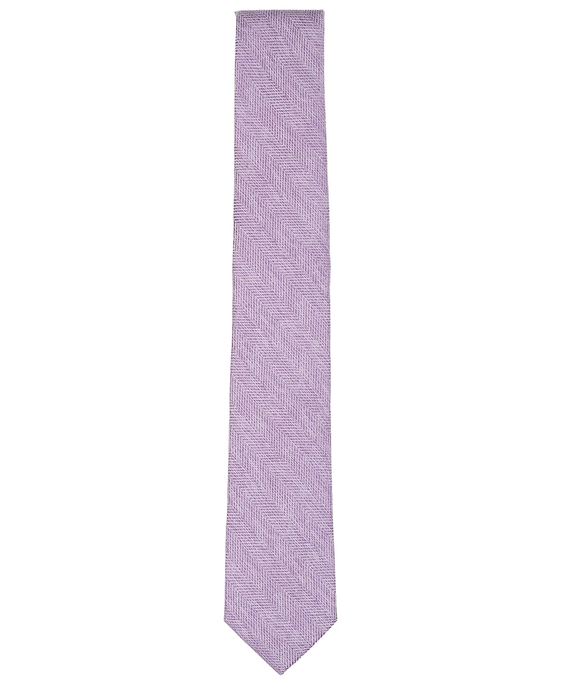 Bar Iii Men's Melange Chevron Solid Tie, Exclusively at Macy's