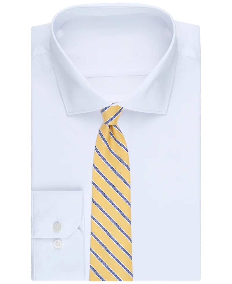B by Brooks Brothers Men's Classic Stripe Oxford Pattern Tie
