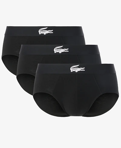 Lacoste Men's Regular-Fit Briefs, 3-Pack