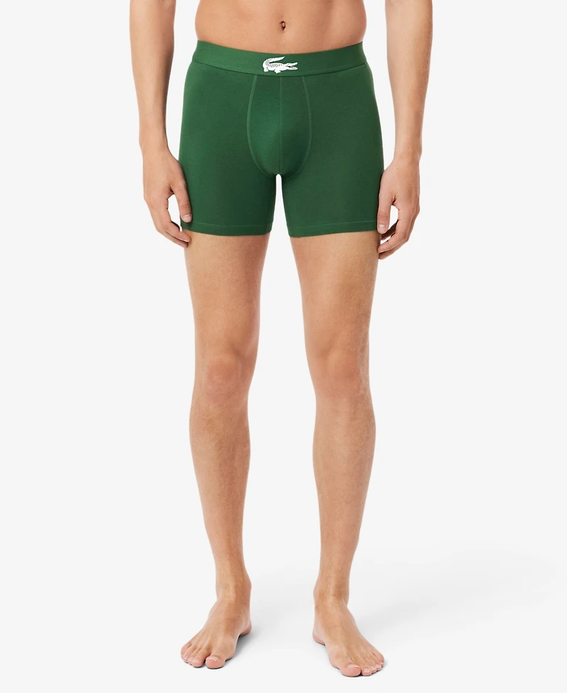 Lacoste Men's Regular-Fit Boxer Briefs, 3-Pack