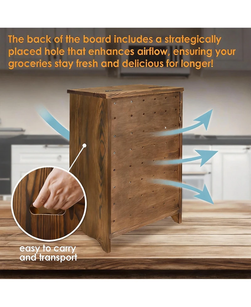 Yigii Wooden Countertop Storage Cabinet for