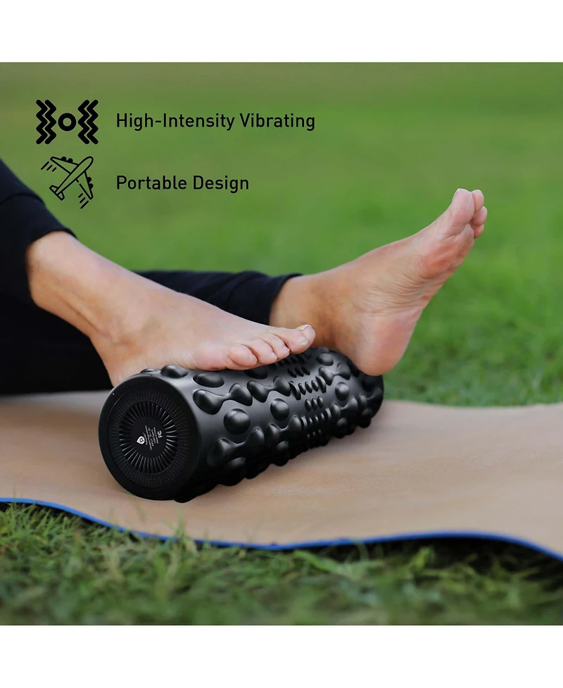 Pursonic Deep Tissue Recovery Bundle – 3-Speed Percussion Massager + FlexiPulse 5-Speed Vibrating Foam Roller