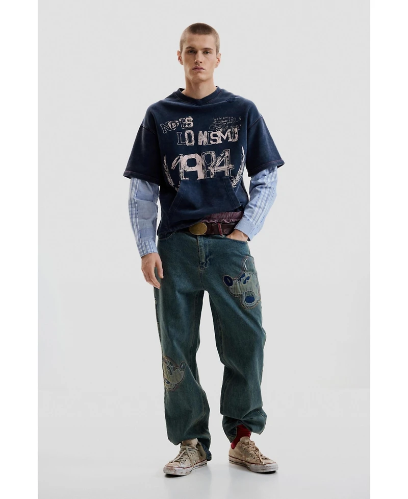 Desigual Men's Long -Sleeve Sweatshirt