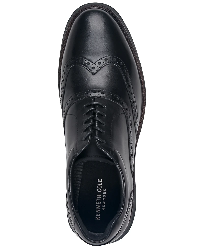 Kenneth Cole New York Men's Lendal Wingtip Oxford Dress Shoes
