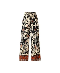 Ivonne Women's Floral Wide Leg Trousers