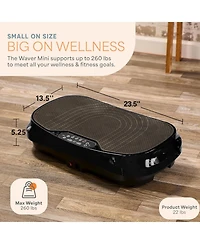 LifePro Waver Mini Vibration Plate – Whole Body Vibration Machine for Weight Loss, Toning, Wellness