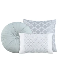 Enchante Accessories 14-Pc. Reversible Jacquard Microfiber Comforter Set, Queen, Created for Macy's