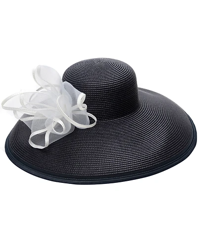 August Hats Extra Wide Brim Crinoline Hat