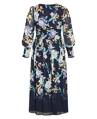 City Chic Women's Plus Selena Print Maxi Dress