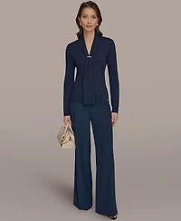 Donna Karan New York Women's Long-Sleeve V-Neck Sweater