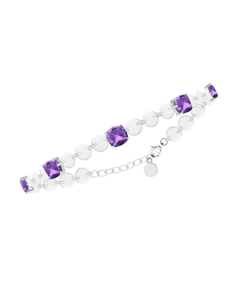 Macy's Amethyst (4-1/2 ct. t.w.) Bracelet Sterling Silver (Also Available Sapphire, Citrine, Blue Topaz)